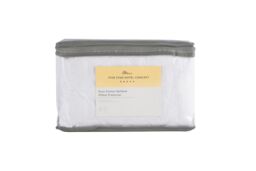 The Linen Consultancy 'TLC 5 Star Hotel Concept' Pure Cotton Quilted Mattress & Pillow Protector Set in White - Size: Single - thumbnail 4
