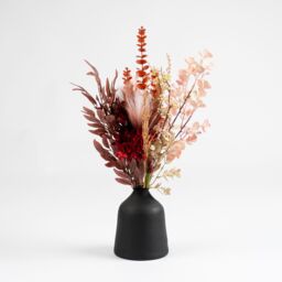 Scottish Everlastings Ltd 60cm Red & Brown Mixed Bouquet in 18.5cm Black Vase - thumbnail 3