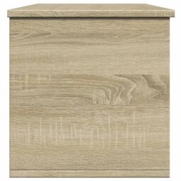 Berkfield Home Storage Box Sonoma Oak 102x35x35 cm Engineered Wood in Brown - Size: 102 x 35 x 35 cm - thumbnail 5