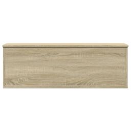 Berkfield Home Storage Box Sonoma Oak 102x35x35 cm Engineered Wood in Brown - Size: 102 x 35 x 35 cm - thumbnail 4