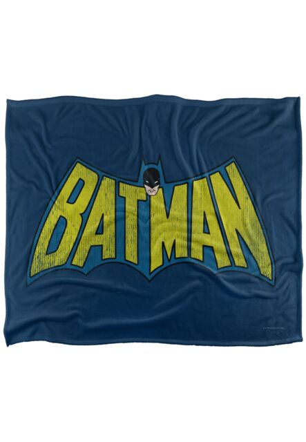 Warner Brothers Dco Logo Officially Licensed Silky Touch Super Soft Throw Blanket 152 x 127 cm in White - image 1