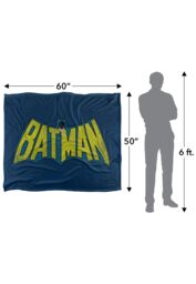 Warner Brothers Dco Logo Officially Licensed Silky Touch Super Soft Throw Blanket 152 x 127 cm in White - thumbnail 5