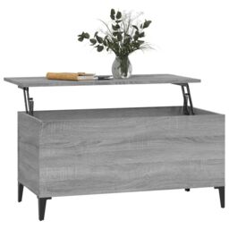 Berkfield Home Coffee Table Grey Sonoma 90x44.5x45 cm Engineered Wood - thumbnail 5