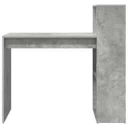 Berkfield Home Writing Desk Concrete Grey Engineered wood with a concrete finish - thumbnail 4