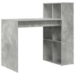 Berkfield Home Writing Desk Concrete Grey Engineered wood with a concrete finish - thumbnail 2