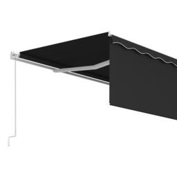 Berkfield Home Manual Retractable Awning with Blind 5x3m Anthracite in Black - thumbnail 5