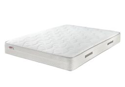 Somnior 28CM Deep Medium Firm Memory Foam Pocket Sprung Mattress, 7 Zone Comfort & Support Alovera Mattress in White - Size: Small Double - thumbnail 2