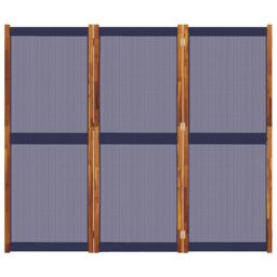 Berkfield Home 3-Panel Room Divider Dark Blue 210x180 cm - thumbnail 4