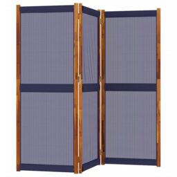Berkfield Home 3-Panel Room Divider Dark Blue 210x180 cm - thumbnail 3