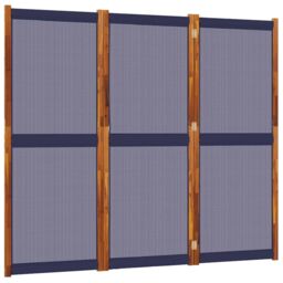 Berkfield Home 3-Panel Room Divider Dark Blue 210x180 cm - thumbnail 2