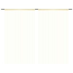 Berkfield Home String Curtains 2 pcs 100x250 cm Cream - thumbnail 2