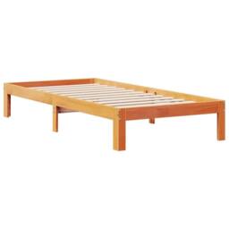 Berkfield Home Bookcase Bed without Mattress Wax Brown 75x190cm Solid Wood Pine - Size: 75x190 cm - thumbnail 8