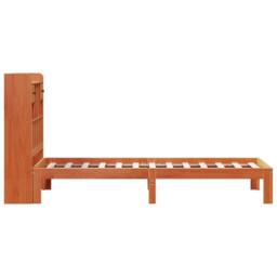Berkfield Home Bookcase Bed without Mattress Wax Brown 75x190cm Solid Wood Pine - Size: 75x190 cm - thumbnail 5