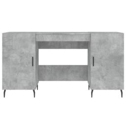 Berkfield Home Elegant Desk Concrete Grey 140x50x75 cm Engineered Wood - Size: 140 x 50 x 75 cm - thumbnail 6