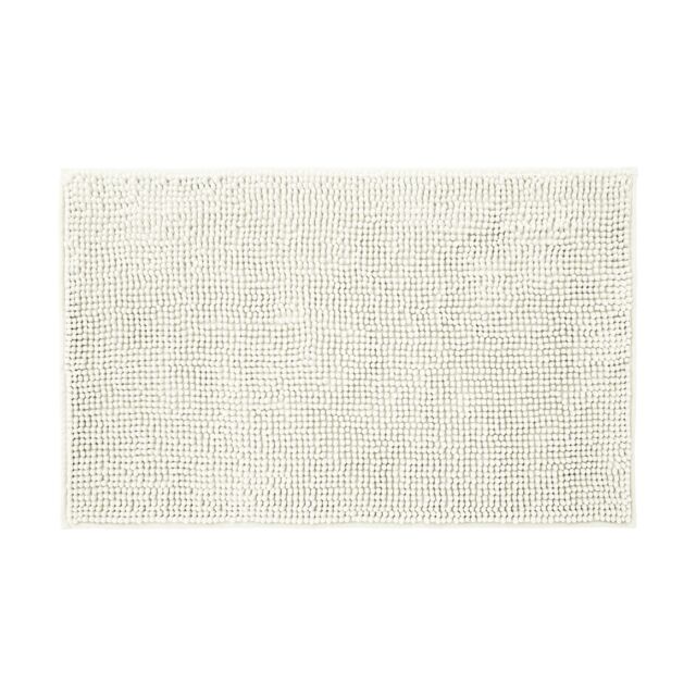 Allure Bath Fashions Chenille Bobble Bath Mat 50 x 80cm - Super Soft Microfibre & Non-Slip in Cream - Size: 50 x 80 cm - image 1