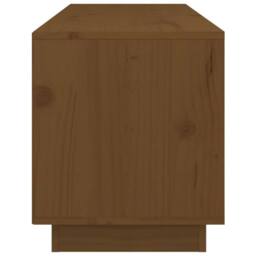 Berkfield Home TV Cabinet Honey Brown 105x34x40 cm Solid Wood Pine - Size: 105 x 34 x 40 cm - thumbnail 8