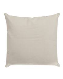 Dibor Plain Grey Cotton Indoor Outdoor Garden Chair Cushion L50cm x W50cm - Size: 50 cm x 50 cm - thumbnail 2