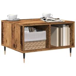 Berkfield Home Modern Coffee Table Old Wood 60x50x36.5 cm Engineered Wood in Brown - thumbnail 1