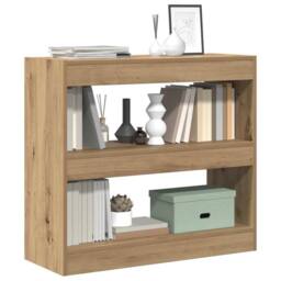 Berkfield Home Elegant Book Cabinet/Room Divider Artisan Oak 80x30x72 cm in Brown - Size: 80 x 30 x 72 cm - thumbnail 5