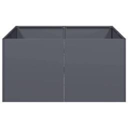 Berkfield Home Planter Anthracite 80x80x40 cm Cold-rolled Steel in Dark Grey - Size: 80 x 80 x 40 cm - thumbnail 4