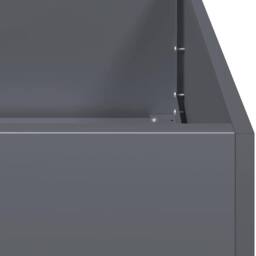 Berkfield Home Planter Anthracite 80x80x40 cm Cold-rolled Steel in Dark Grey - Size: 80 x 80 x 40 cm - thumbnail 7