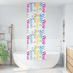 Berkfield Home Shower Roller Blind 60x240 cm Fabric Width 56 cm in Black - thumbnail 2