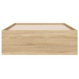 Berkfield Home Bed Frame with Drawers without Mattress Sonoma Oak 90x190 cm Single in Brown - thumbnail 6