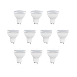 ENER-J Women's LED Lamp 5W GU10 Plastic Body SMD LED 400Lm 3000K 10pc pack in Camel - Size: 30 cm diameter x 21 cm high - thumbnail 1