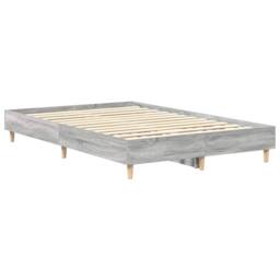 Berkfield Home Durable Bed Frame No Mattress Grey Sonoma 140x190 cm Engineered Wood - thumbnail 7