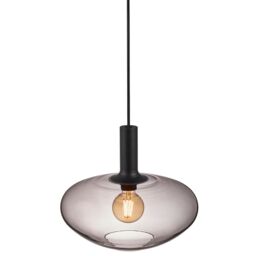 Nordlux Modern Indoor Pendant Light Black Glass E27 Hand Blown - Mains Powered, IP20 - thumbnail 2