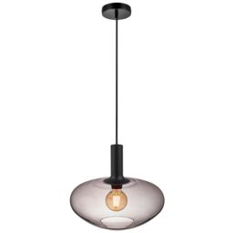 Nordlux Modern Indoor Pendant Light Black Glass E27 Hand Blown - Mains Powered, IP20 - thumbnail 3