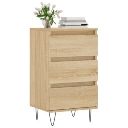 Berkfield Home Sideboard Sonoma Oak 40x35x70 cm Engineered Wood in Brown - Size: 40 x 35 x 70 cm - thumbnail 3