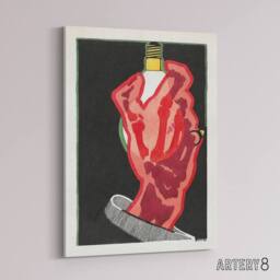 "Artery8 Advertising design for Lamps Reijer Stolk Canvas Wall Art Print in Black - Size: W12"" x H16""" - thumbnail 2