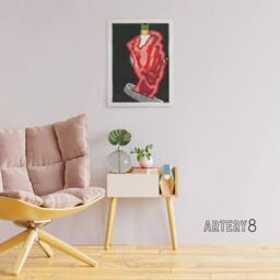 "Artery8 Advertising design for Lamps Reijer Stolk Canvas Wall Art Print in Black - Size: W12"" x H16""" - thumbnail 3