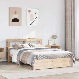 Berkfield Home Beautiful Bed Frame with Headboard without Mattress 140x200 cm in Light Tan - thumbnail 2