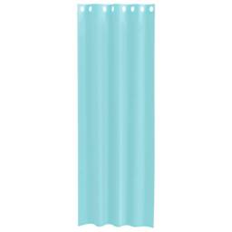 Berkfield Home Voile Curtains with Grommets 2 pcs Turquoise in Aqua - thumbnail 4