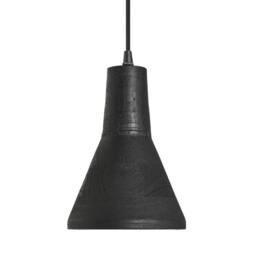 Industville Maribo Wooden Pendant Light - 6 inch in Black - Size: 6 inches - thumbnail 2