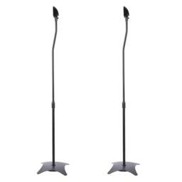SPETLEK 2 Universal Satellite Surround Speaker Stands in Black - thumbnail 2