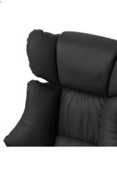 Living and Home Ergonomic Reclining Office Chair with Footrest and Adjustable Headrest in Black - thumbnail 5