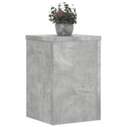 Berkfield Home Plant Stands 2 pcs Concrete Grey 20x20x30 cm Engineered Wood - Size: 20 x 20 x 30 cm