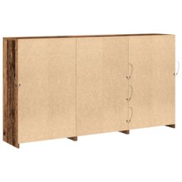Berkfield Home Sideboard with LED Lights Old Wood 202x37x100 cm Engineered Wood in Brown - Size: 202 x 37 x 100 cm - thumbnail 8