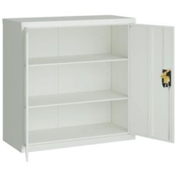 Berkfield Home Office Cabinet with 2 Doors Grey 90 cm Steel - thumbnail 6