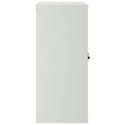 Berkfield Home Office Cabinet with 2 Doors Grey 90 cm Steel - thumbnail 4