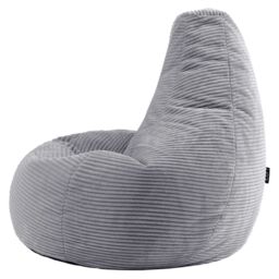 icon Dalton Medium Bean bag, Corduroy in Light Grey - thumbnail 5
