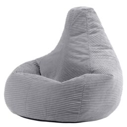 icon Dalton Medium Bean bag, Corduroy in Light Grey - thumbnail 3