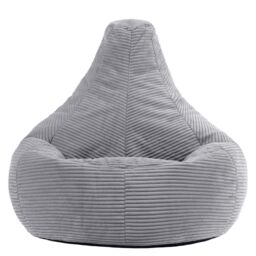 icon Dalton Medium Bean bag, Corduroy in Light Grey - thumbnail 4