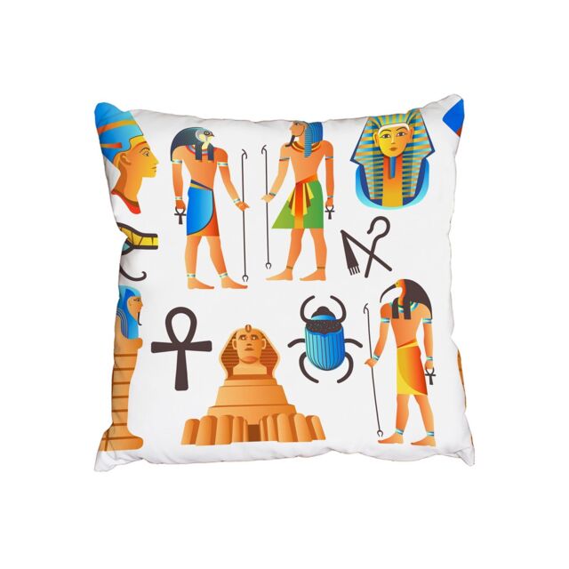Benjamin Tate Design Egyptian mythological signs (Outdoor Cushion)
