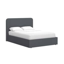 FWStyle Grey Upholstered Double Ottoman Lift Up Storage Bedframe - thumbnail 3