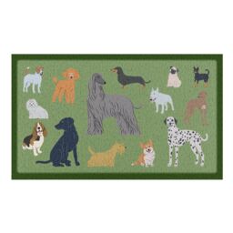 Artsy Mats Dog Breeds Doormat (70 x 40cm) in White - Size: 40 cm x 70 cm - thumbnail 2