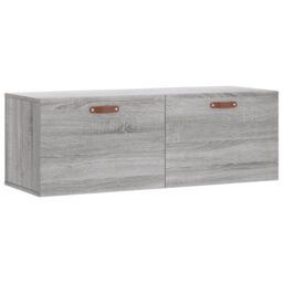 Berkfield Home Wall Cabinet Grey Sonoma 100x36.5x35 cm Engineered Wood - thumbnail 2